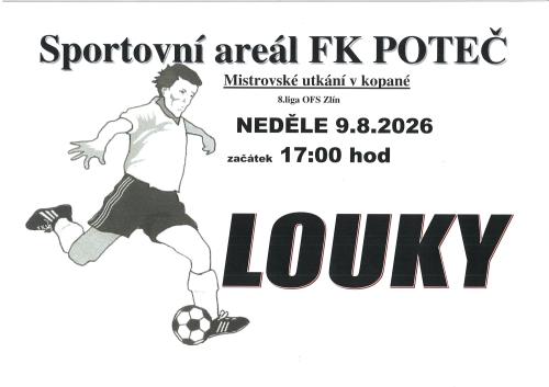 FK Poteč vás srdečně zve na Mistrovské utkání v kopané v neděli 9. 8. 2026 1